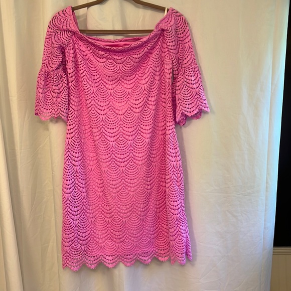 Lilly Pulitzer Dresses & Skirts - Lilly Pulitzer  dress pink scallops dress NWT size medium